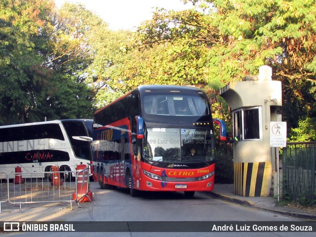 Viação Cetro 20001 na cidade de São Paulo, São Paulo, Brasil, por André Luiz Gomes de Souza. ID da foto: 11609346.