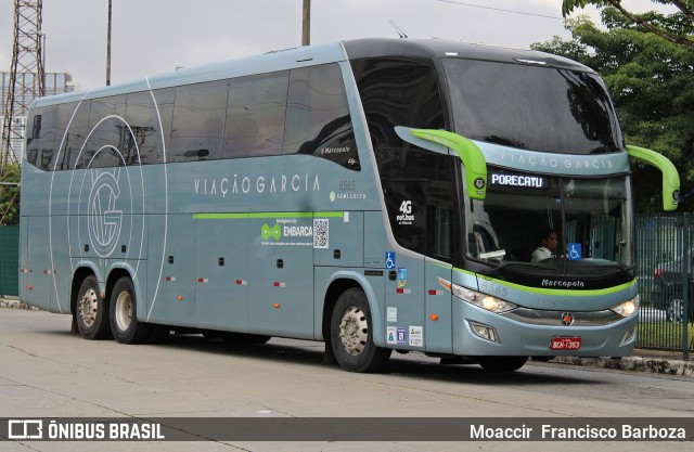 Viação Garcia 8565 na cidade de São Paulo, São Paulo, Brasil, por Moaccir  Francisco Barboza. ID da foto: 11607281.