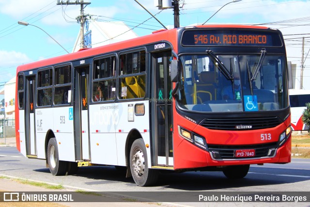 TUSMIL - Transporte Urbano São Miguel 513 na cidade de Juiz de Fora, Minas Gerais, Brasil, por Paulo Henrique Pereira Borges. ID da foto: 11608170.