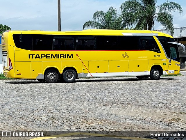 Viação Itapemirim 20756 na cidade de Campos dos Goytacazes, Rio de Janeiro, Brasil, por Hariel Bernades. Número da foto: #11608765.