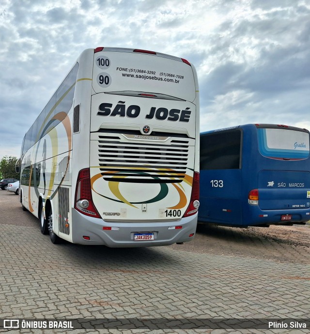 Expresso São José 1400 na cidade de Torres, Rio Grande do Sul, Brasil, por Plinio Silva. Número da foto: #11607813.