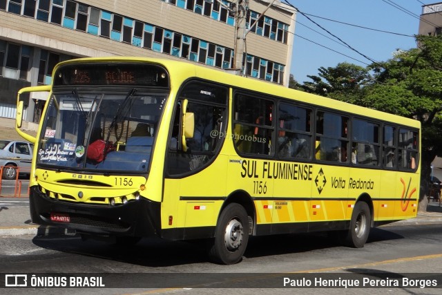 Viação Sul Fluminense 1156 na cidade de Volta Redonda, Rio de Janeiro, Brasil, por Paulo Henrique Pereira Borges. Número da foto: #11667202.