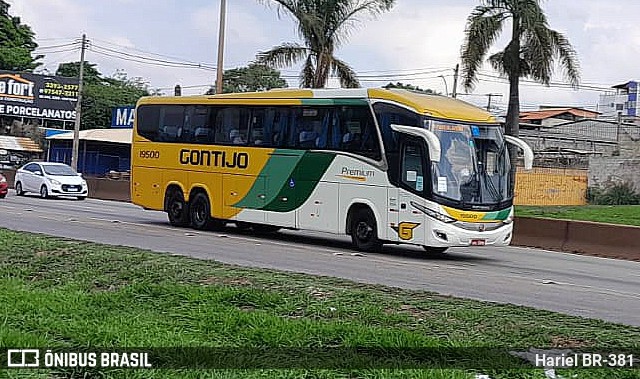 Empresa Gontijo de Transportes 19500 na cidade de Betim, Minas Gerais, Brasil, por Hariel BR-381. ID da foto: 11667332.