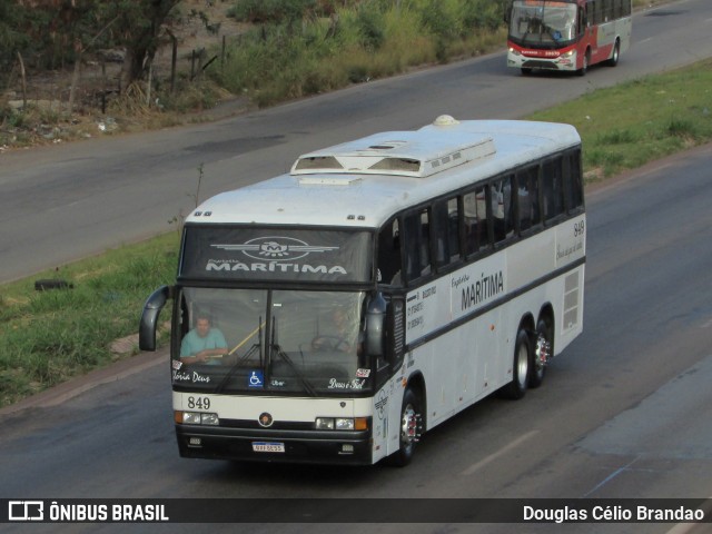 Expresso Marítima Turismo 849 na cidade de Belo Horizonte, Minas Gerais, Brasil, por Douglas Célio Brandao. ID da foto: 11666505.