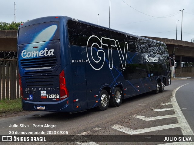 Viação Cometa 721308 na cidade de Porto Alegre, Rio Grande do Sul, Brasil, por JULIO SILVA. Número da foto: #11667610.