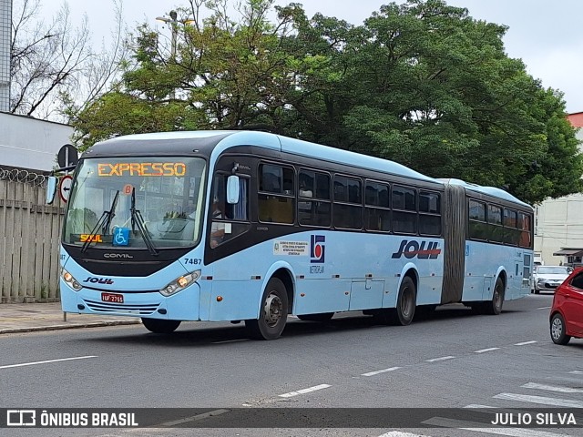 SOUL - Sociedade de Ônibus União Ltda. 7487 na cidade de Porto Alegre, Rio Grande do Sul, Brasil, por JULIO SILVA. Número da foto: #11667394.