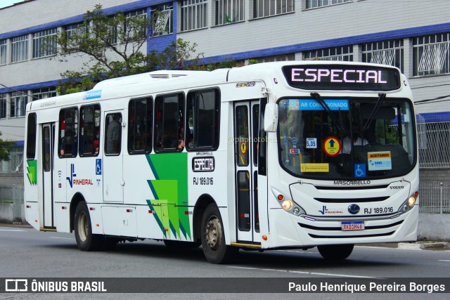 Viação Pinheiral RJ 189.016 na cidade de Volta Redonda, Rio de Janeiro, Brasil, por Paulo Henrique Pereira Borges. ID da foto: 11667224.