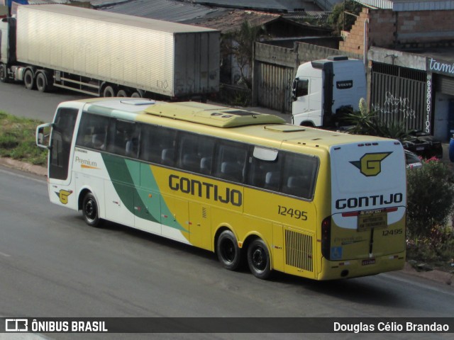 Empresa Gontijo de Transportes 12495 na cidade de Belo Horizonte, Minas Gerais, Brasil, por Douglas Célio Brandao. ID da foto: 11667002.