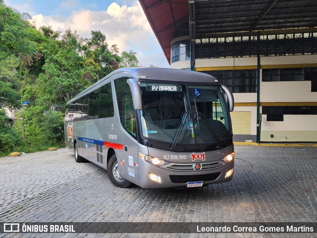Auto Viação 1001 RJ 108.190 na cidade de Nova Friburgo, Rio de Janeiro, Brasil, por Leonardo Correa Gomes Martins. Número da foto: #11667155.