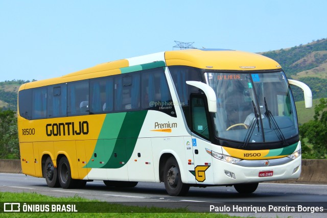 Empresa Gontijo de Transportes 18500 na cidade de Roseira, São Paulo, Brasil, por Paulo Henrique Pereira Borges. ID da foto: 11667121.