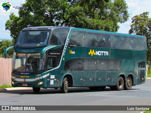 Viação Motta 18008 na cidade de Brasília, Distrito Federal, Brasil, por Luis Santana. ID da foto: 11667288.