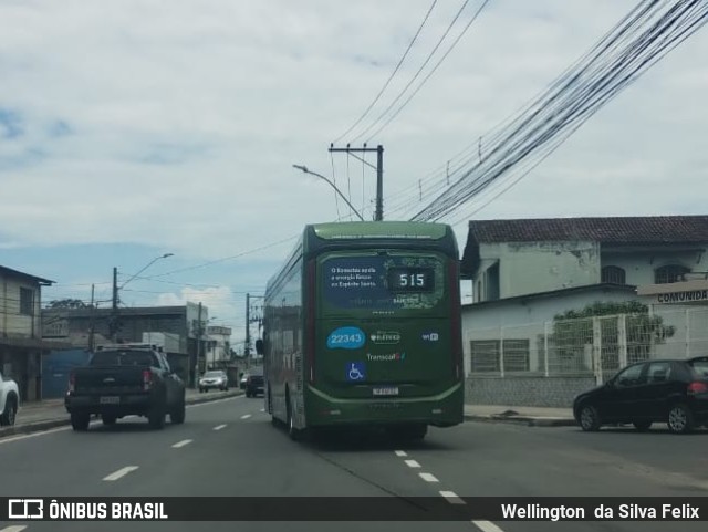 Nova Transporte 22343 na cidade de Serra, Espírito Santo, Brasil, por Wellington  da Silva Felix. Número da foto: #11666630.