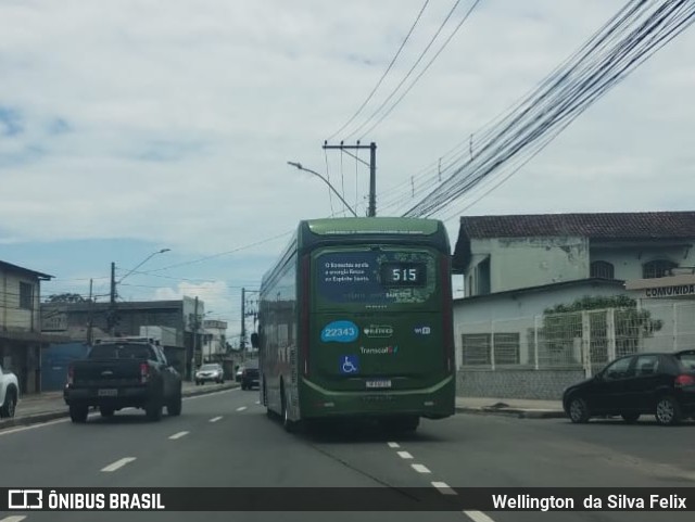 Nova Transporte 22343 na cidade de Serra, Espírito Santo, Brasil, por Wellington  da Silva Felix. ID da foto: 11666630.