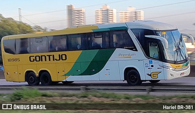 Empresa Gontijo de Transportes 18985 na cidade de Betim, Minas Gerais, Brasil, por Hariel BR-381. ID da foto: 11687500.