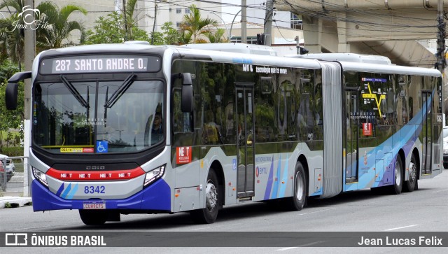 Next Mobilidade - ABC Sistema de Transporte 8342 na cidade de São Bernardo do Campo, São Paulo, Brasil, por Jean Lucas Felix. ID da foto: 11687532.