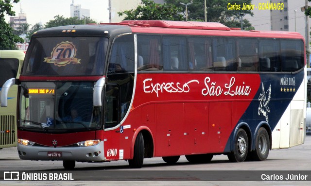 Expresso São Luiz 6900 na cidade de Goiânia, Goiás, Brasil, por Carlos Júnior. ID da foto: 11689331.