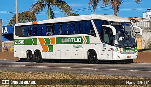 Empresa Gontijo de Transportes 21510 na cidade de Betim, Minas Gerais, Brasil, por Hariel BR-381. ID da foto: 11687502.