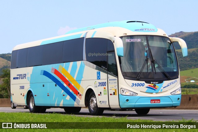 Microtur Transportadora Turística 31000 na cidade de Roseira, São Paulo, Brasil, por Paulo Henrique Pereira Borges. ID da foto: 11689546.