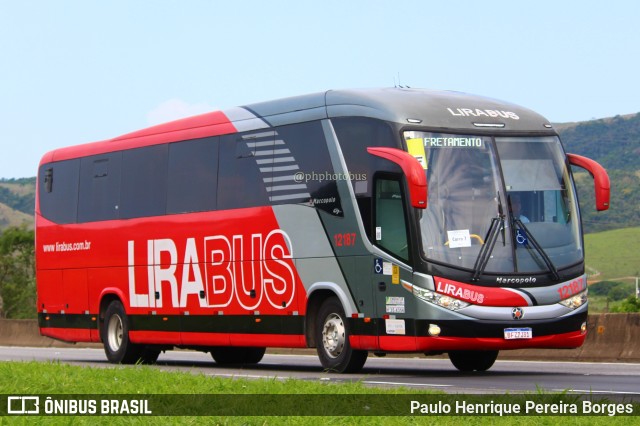 Lirabus 12187 na cidade de Roseira, São Paulo, Brasil, por Paulo Henrique Pereira Borges. Número da foto: #11689558.