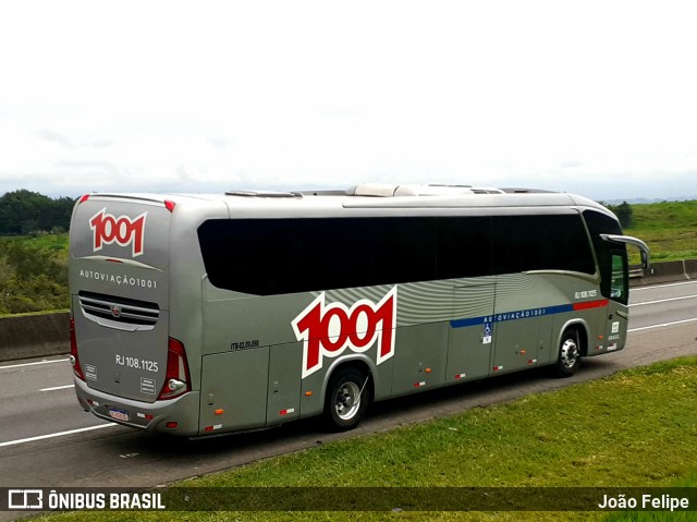 Auto Viação 1001 RJ 108.1125 na cidade de Lorena, São Paulo, Brasil, por João Felipe. ID da foto: 11688542.