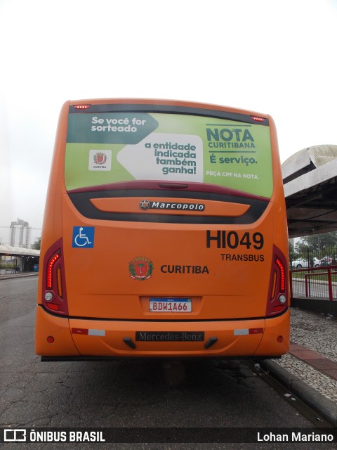 Auto Viação Redentor HI049 na cidade de Curitiba, Paraná, Brasil, por Lohan Mariano. ID da foto: 11688449.