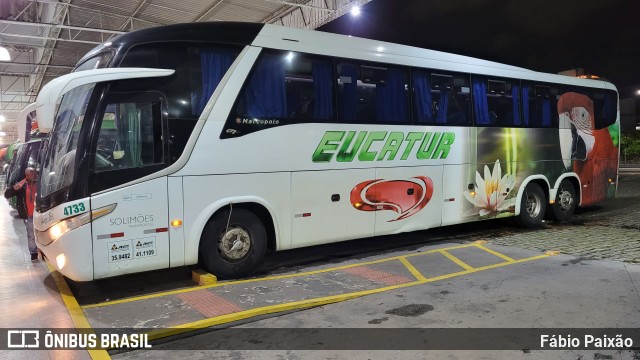 Eucatur - Empresa União Cascavel de Transportes e Turismo 4733 na cidade de Balneário Camboriú, Santa Catarina, Brasil, por Fábio Paixão. ID da foto: 11687570.