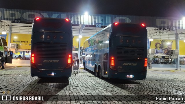 Eucatur - Empresa União Cascavel de Transportes e Turismo 5705 na cidade de Balneário Camboriú, Santa Catarina, Brasil, por Fábio Paixão. ID da foto: 11687571.