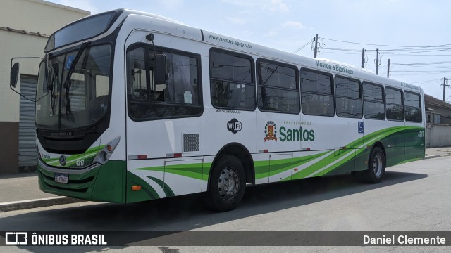 Viação Piracicabana Santos 4217 na cidade de Santos, São Paulo, Brasil, por Daniel Clemente. Número da foto: #11690448.