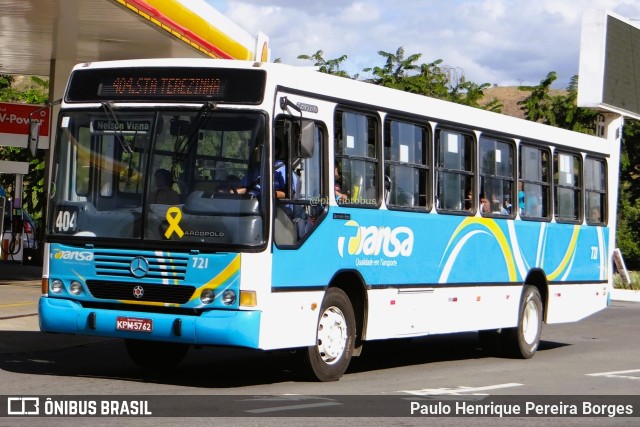 TRANSA - Transa Transporte Coletivo 721 na cidade de Três Rios, Rio de Janeiro, Brasil, por Paulo Henrique Pereira Borges. Número da foto: #11691808.