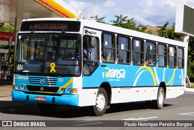 TRANSA - Transa Transporte Coletivo 721 na cidade de Três Rios, Rio de Janeiro, Brasil, por Paulo Henrique Pereira Borges. ID da foto: 11691808.