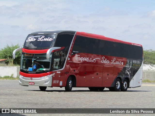 Expresso São Luiz 8030 na cidade de Caruaru, Pernambuco, Brasil, por Lenilson da Silva Pessoa. Número da foto: #11692045.