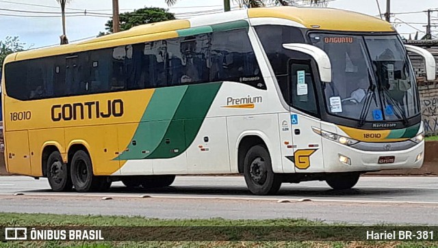 Empresa Gontijo de Transportes 18010 na cidade de Betim, Minas Gerais, Brasil, por Hariel BR-381. Número da foto: #11692407.