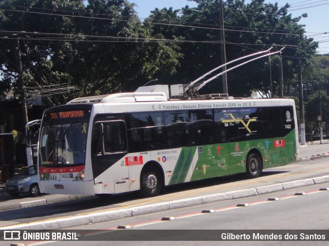 Next Mobilidade - ABC Sistema de Transporte 7402 na cidade de São Paulo, São Paulo, Brasil, por Gilberto Mendes dos Santos. ID da foto: 11690346.