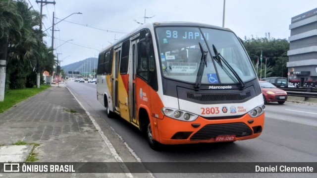 Viação Piracicabana Praia Grande 2803 na cidade de Praia Grande, São Paulo, Brasil, por Daniel Clemente. Número da foto: #11690459.