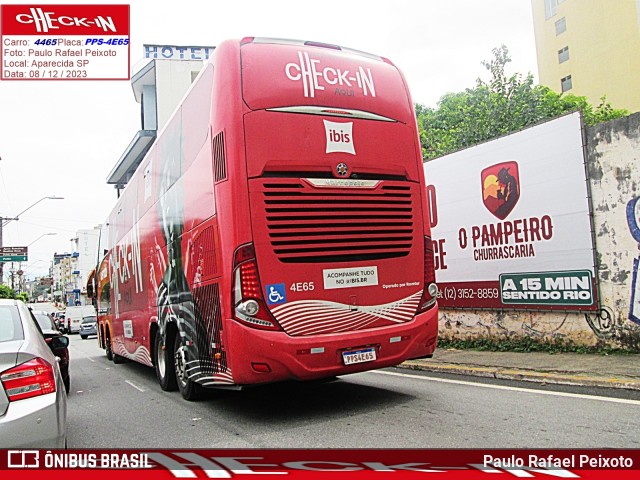 Ônibus Particulares 4465 na cidade de Aparecida, São Paulo, Brasil, por Paulo Rafael Peixoto. Número da foto: #11690417.