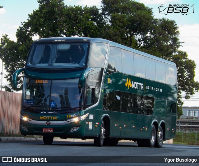 Viação Motta 18003 na cidade de Brasília, Distrito Federal, Brasil, por Ygor Busólogo. Número da foto: #11693330.