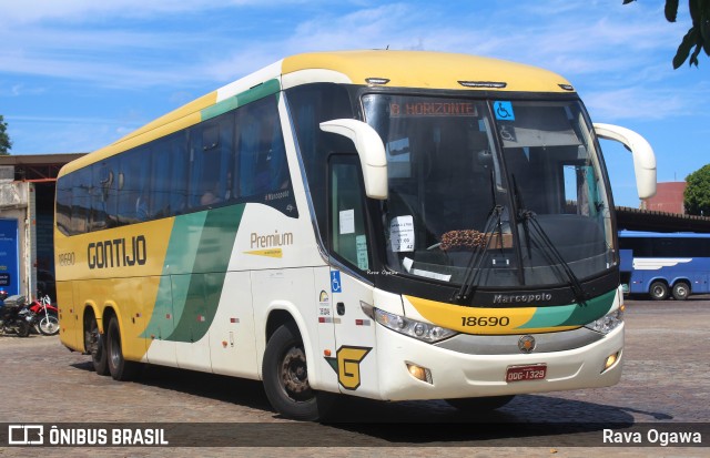 Empresa Gontijo de Transportes 18690 na cidade de Vitória da Conquista, Bahia, Brasil, por Rava Ogawa. ID da foto: 11693165.