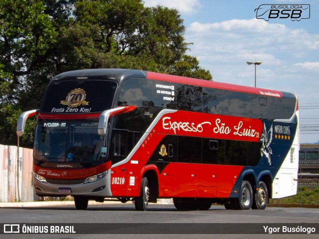 Expresso São Luiz 10210 na cidade de Brasília, Distrito Federal, Brasil, por Ygor Busólogo. ID da foto: 11693341.