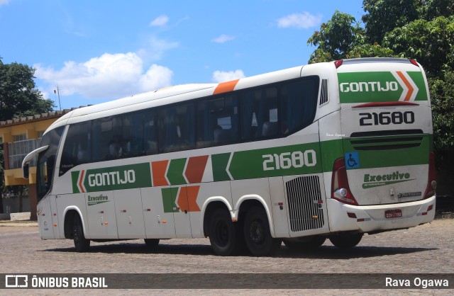 Empresa Gontijo de Transportes 21680 na cidade de Vitória da Conquista, Bahia, Brasil, por Rava Ogawa. ID da foto: 11693175.