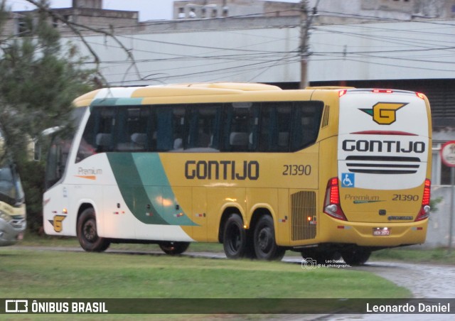 Empresa Gontijo de Transportes 21390 na cidade de Juiz de Fora, Minas Gerais, Brasil, por Leonardo Daniel. ID da foto: 11696915.