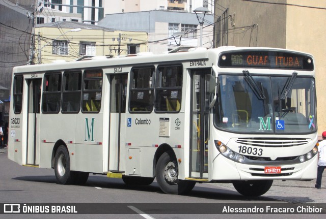 Viação Santo Ângelo 18033 na cidade de Curitiba, Paraná, Brasil, por Alessandro Fracaro Chibior. Número da foto: #11695758.