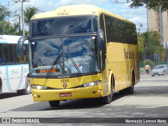 Viação Nordeste 1290 na cidade de Fortaleza, Ceará, Brasil, por Nemezio Lemos Neto. Número da foto: #11696568.