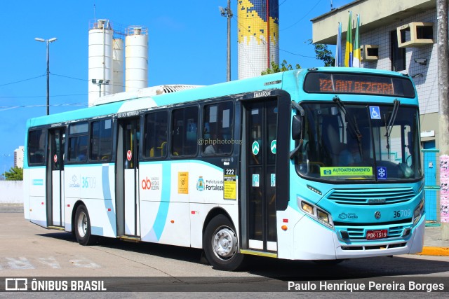 Viação Santa Cecília 36709 na cidade de Fortaleza, Ceará, Brasil, por Paulo Henrique Pereira Borges. Número da foto: #11696921.