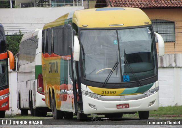 Empresa Gontijo de Transportes 21390 na cidade de Juiz de Fora, Minas Gerais, Brasil, por Leonardo Daniel. ID da foto: 11696922.