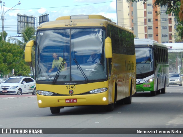 Viação Nordeste 1340 na cidade de Fortaleza, Ceará, Brasil, por Nemezio Lemos Neto. ID da foto: 11696580.