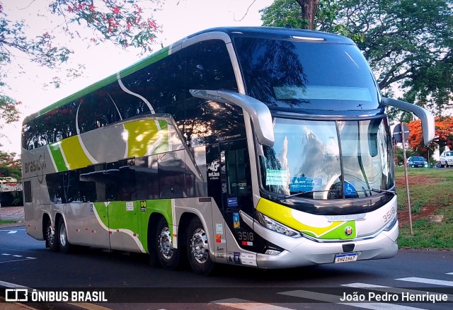 Brasil Sul Linhas Rodoviárias 3518 na cidade de Jaú, São Paulo, Brasil, por João Pedro Henrique. ID da foto: 11695496.