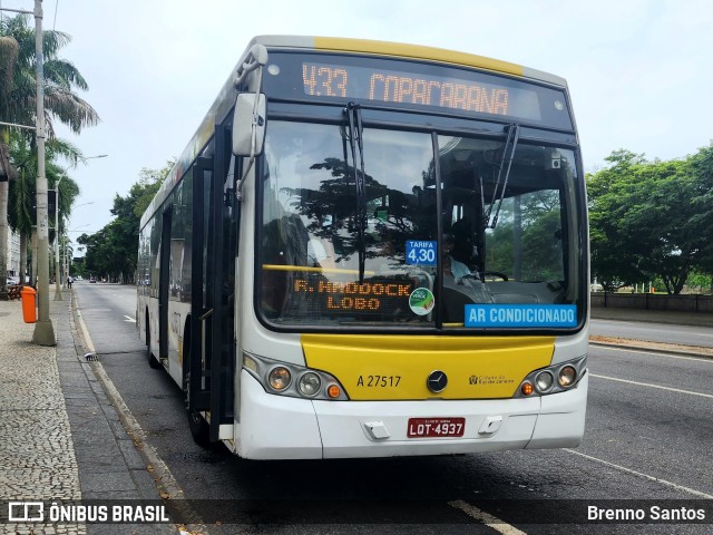 Transportes Vila Isabel A27517 na cidade de Rio de Janeiro, Rio de Janeiro, Brasil, por Brenno Santos. Número da foto: #11696765.