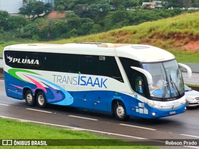 Trans Isaak Turismo 1278 na cidade de São José dos Campos, São Paulo, Brasil, por Robson Prado. ID da foto: 11697283.