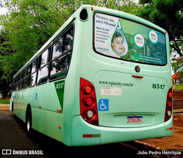 Viação Paraty 8517 na cidade de Jaú, São Paulo, Brasil, por João Pedro Henrique. ID da foto: 11695513.