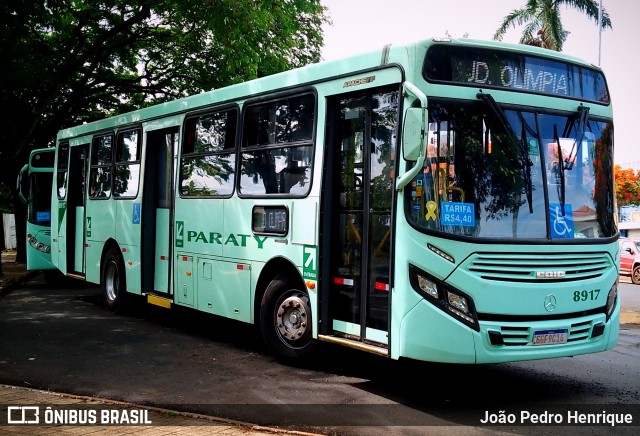 Viação Paraty 8917 na cidade de Jaú, São Paulo, Brasil, por João Pedro Henrique. ID da foto: 11695508.